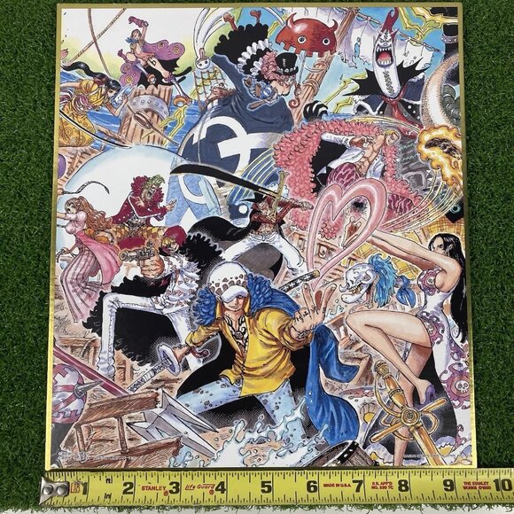 Bandai Ichiban Kuji One Piece WT100 Great Pirate Illustration Shikishi Full Set - Picture 6 of 6